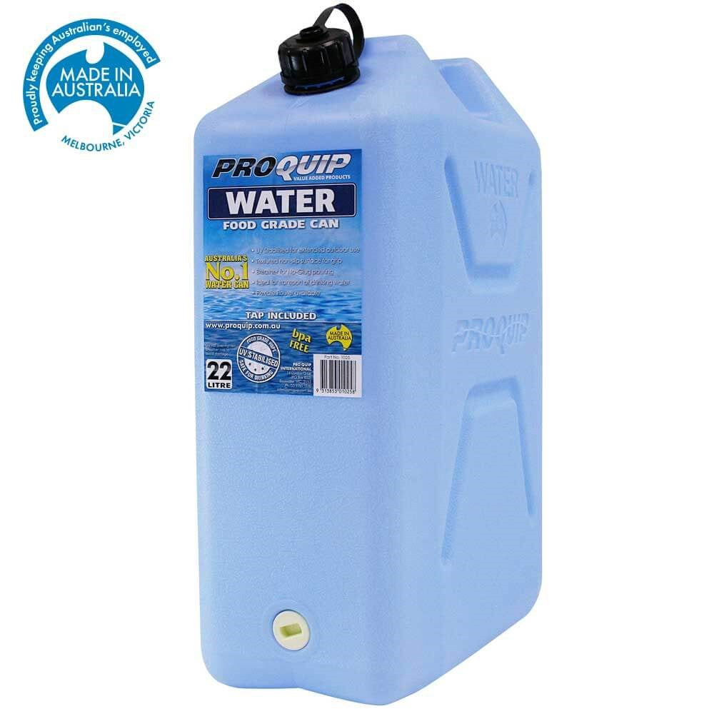 Proquip Water Container Blue Plastic With Tap 22L