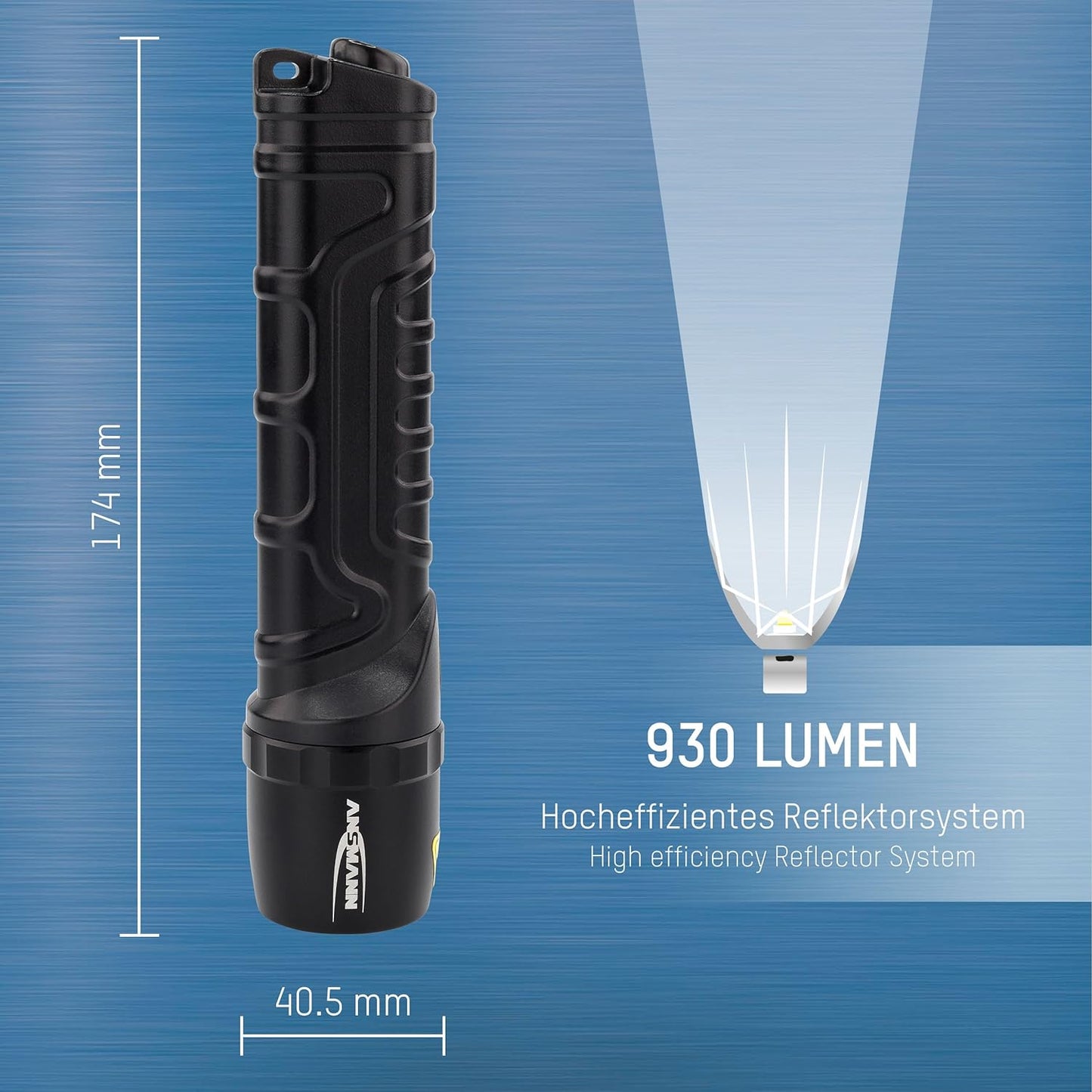 Ansmann M900P Tactical 10W 930 Lumen Led Torch