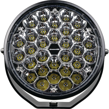 Drivetech4X4 220Mm Round Led Driving Light, Black Powder Coated