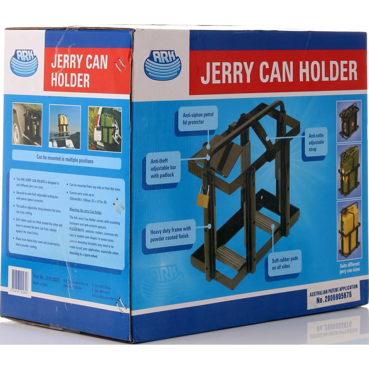 Ark Top Loading Jerry Can Holder