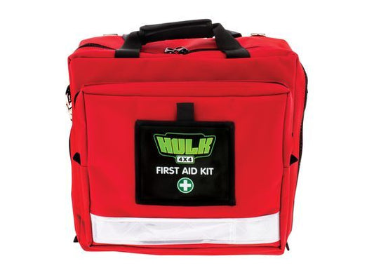 Hulk 4Wd Adventurer First Aid Kit - Soft Durable Case - Red