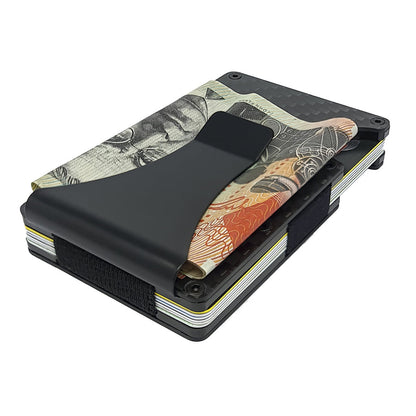 Carbon Fibre And Aluminium Card Holder With Rfid Blocker