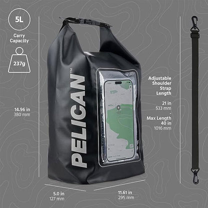 Pelican Marine Waterproof Dry Bag 5L | Stealth Black