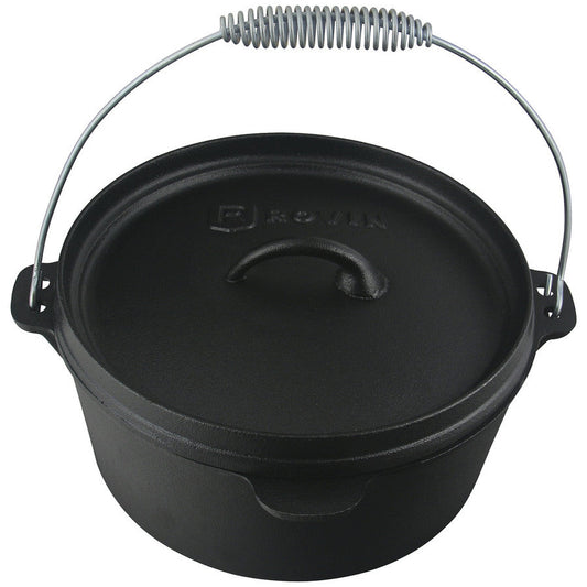 Rovin Cast Iron Camp Oven - 4 Quart (3.8L)