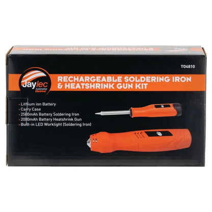 Jaylec Rechargeable Soldering Iron & Heatshrink Gun Kit