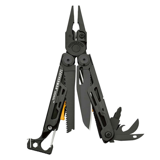 Leatherman Signal Camping Multitool w/Nylon Sheath Firestarter/Whistle Black