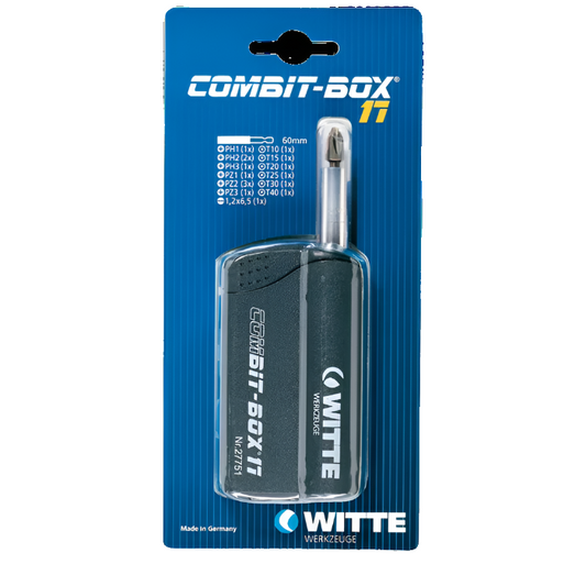 Witte 'Pro' Combit-Box Standard Bit Set (17-Pce)