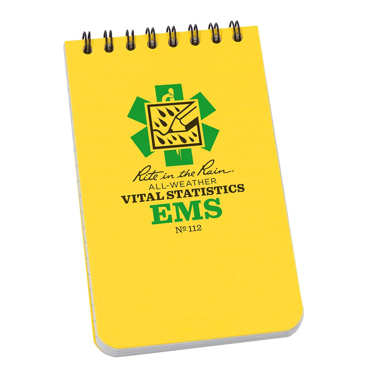 Rite in the Rain Top Spiral 3 x 5 EMS Polydura Notebook - Vital Statistics Form